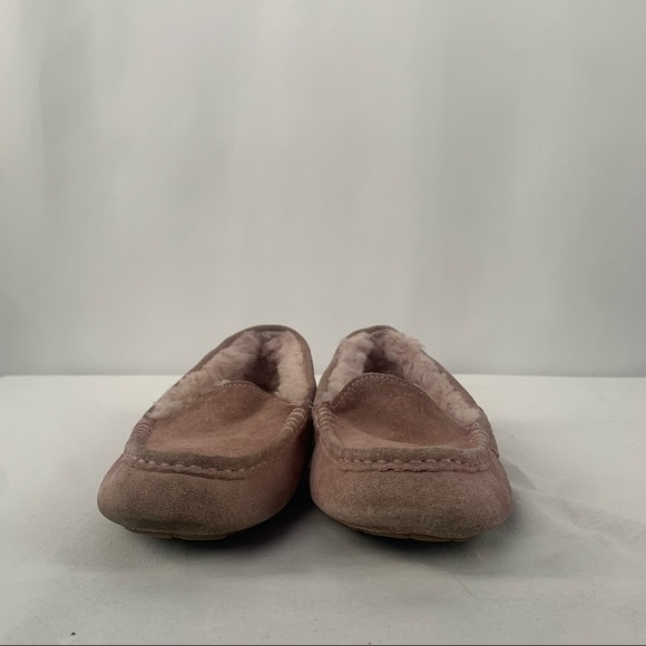 Ugg Ansley Suede Sherpa Lined Slipper in Pink Size 8 - Picture 3 of 6